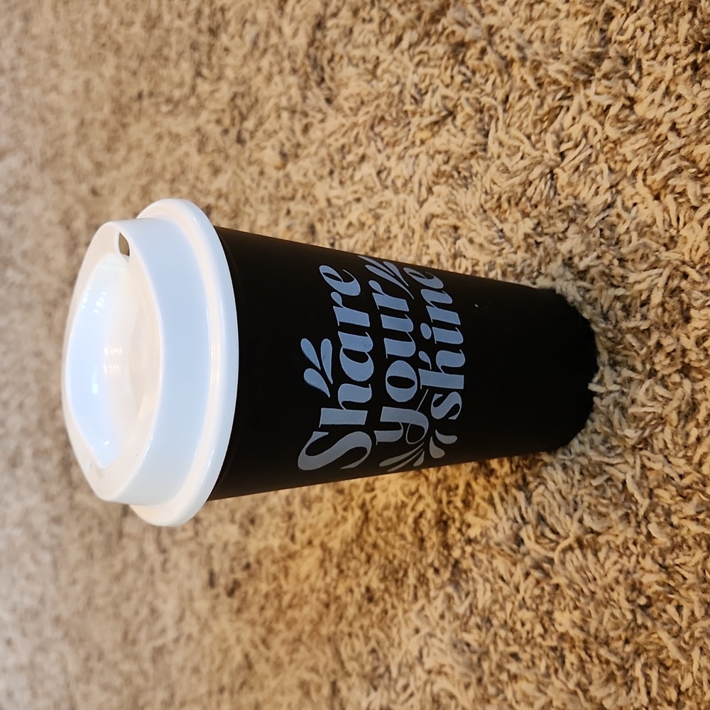 Starbucks 2012 Share Your Shine 16 oz Reusable Plastic Cup